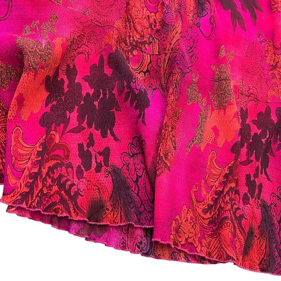 VTG Womens Fairy Whimsy Skirt Floral Abstract Cottage Artsy 24W Elastic 90s Y2K - Picture 4 of 7